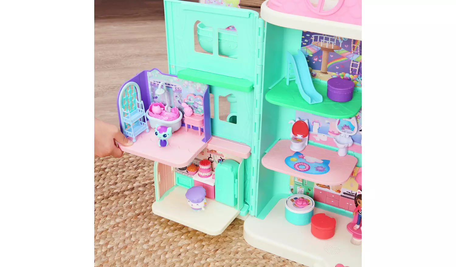 Gabby's Dollhouse Deluxe Room& Bathroom
