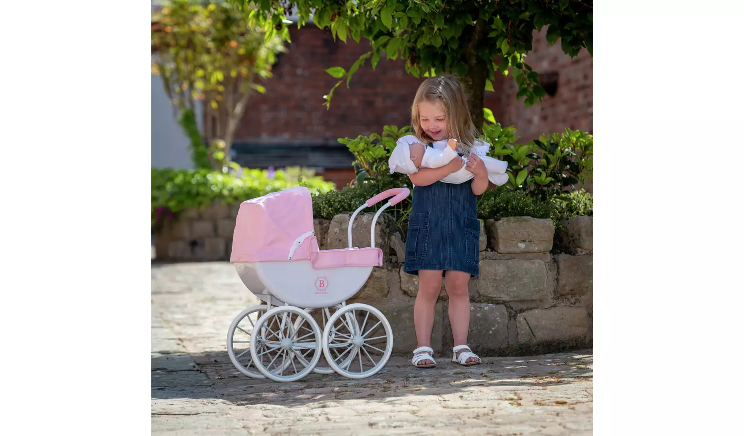 Bella Rosa My First Carriage Dolls Pram