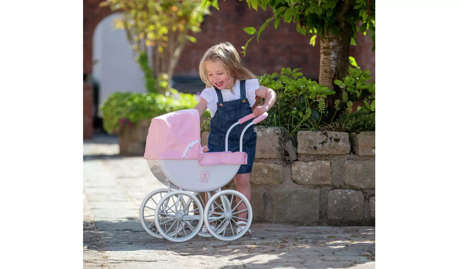 Bella Rosa My First Carriage Dolls Pram