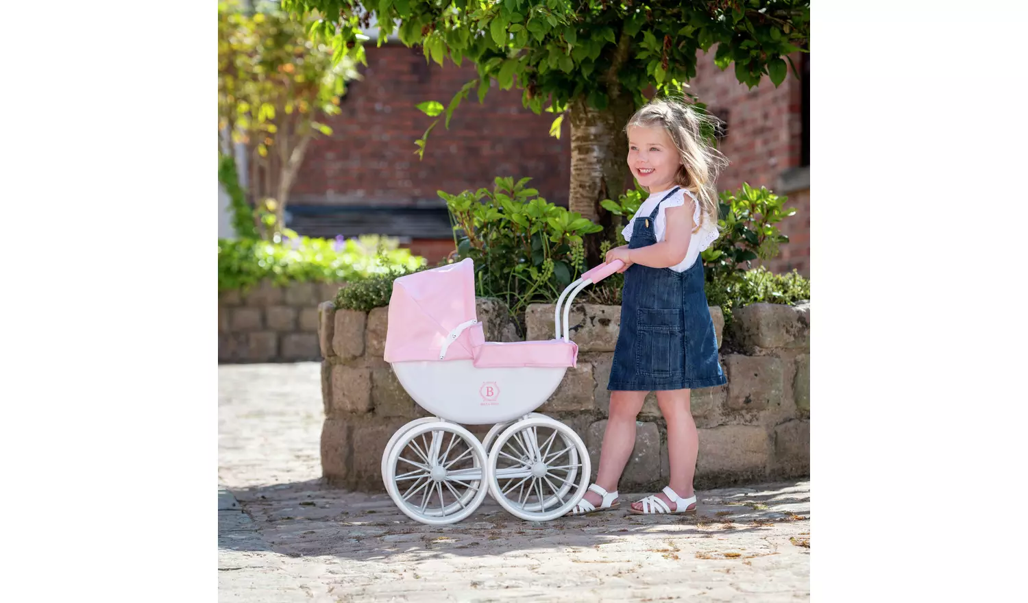 Bella Rosa My First Carriage Dolls Pram