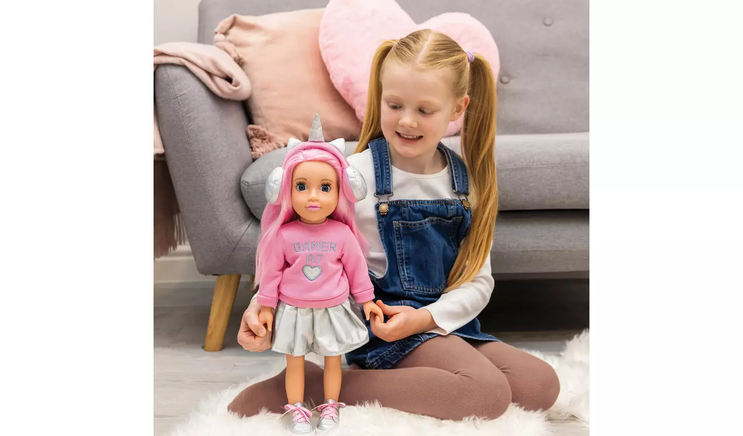 DesignaFriend Connies Candy Girl Gamer Doll - 18inch/46cm