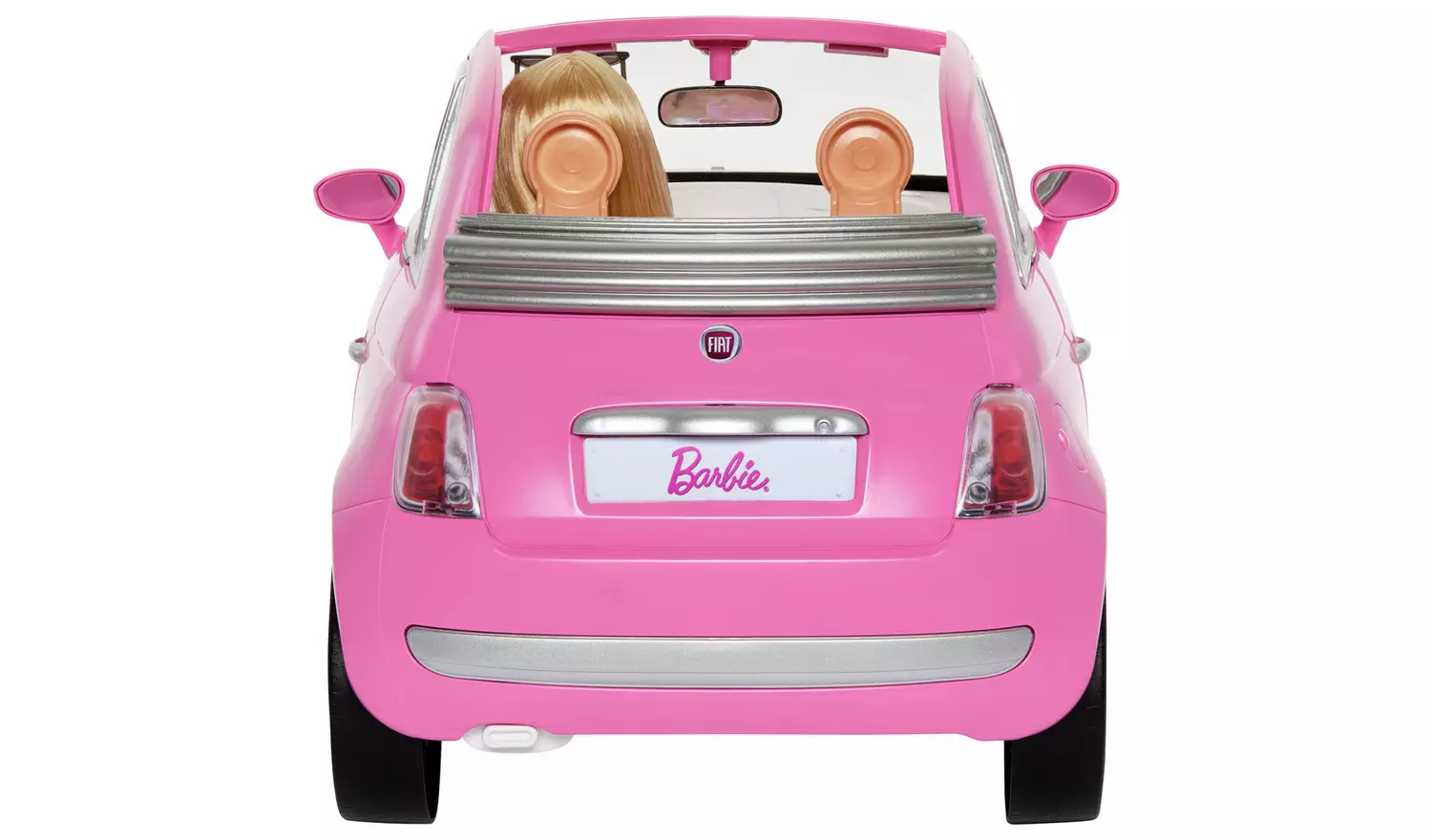 Barbie Doll & Fiat 500 Vehicle Toy Car Playset