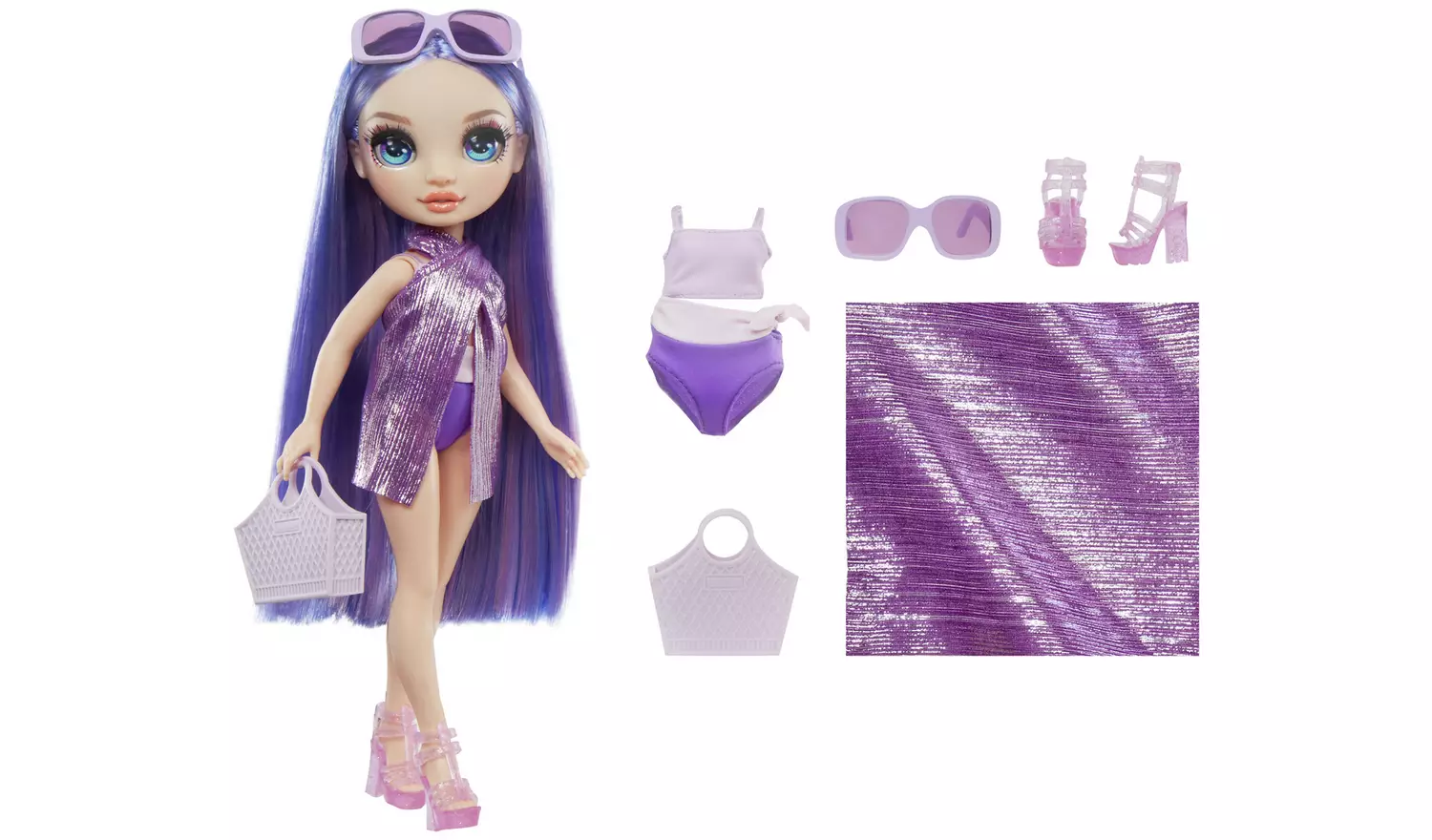 Rainbow High Swim & Style Doll - Violet (Purple) - 27cm