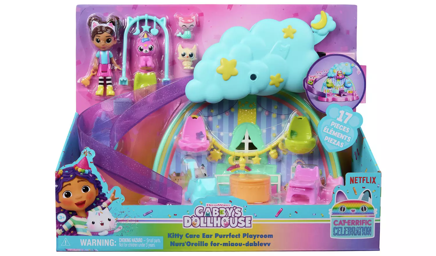 Gabby's Dollhouse Kitty Care Playset