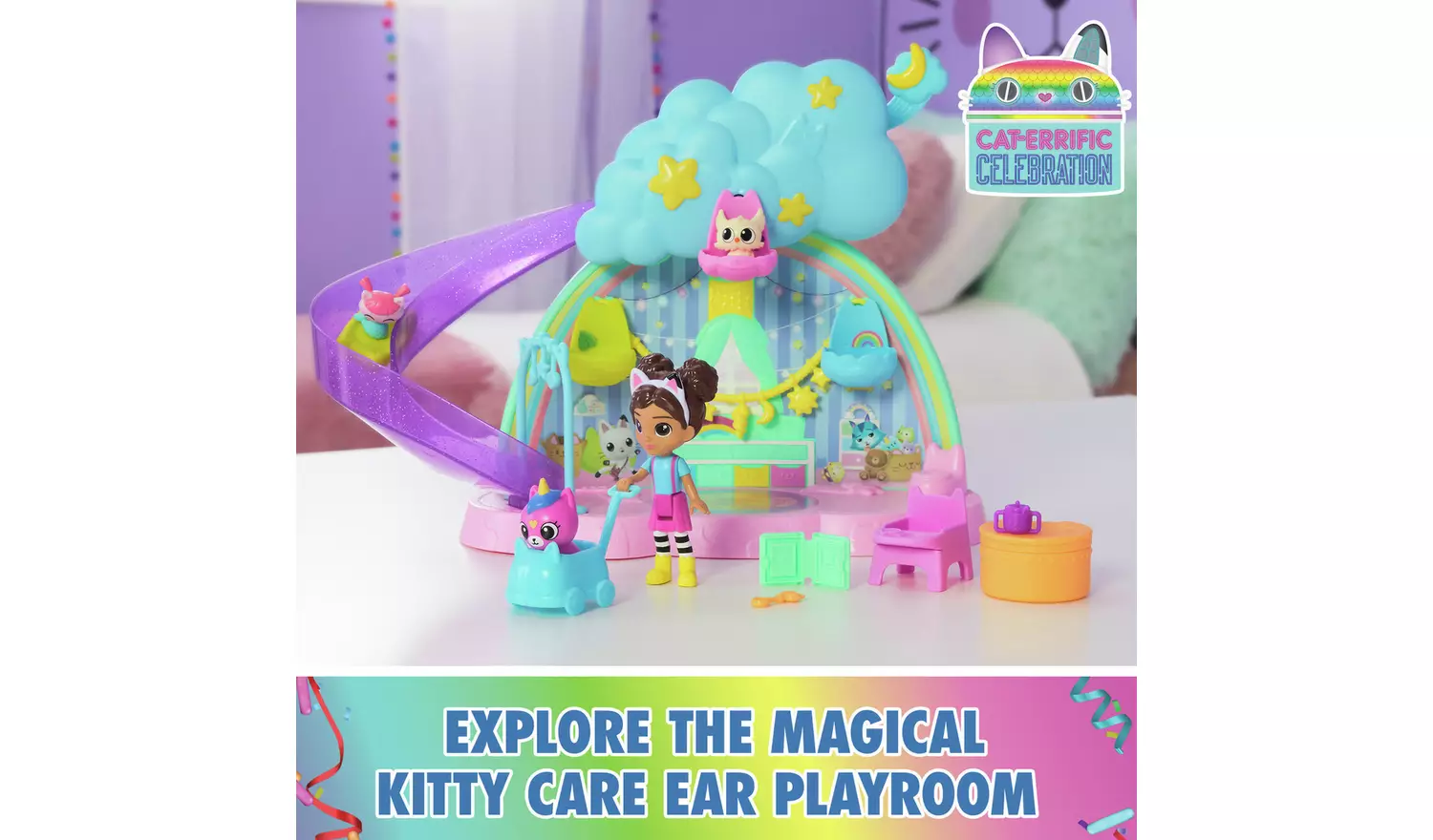 Gabby's Dollhouse Kitty Care Playset