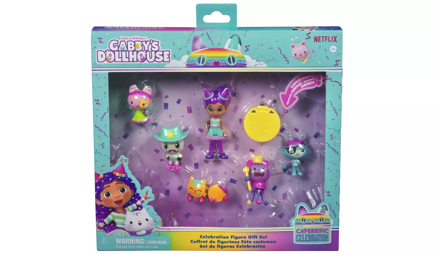Gabby's Dollhouse Celebration Deluxe Figure Set