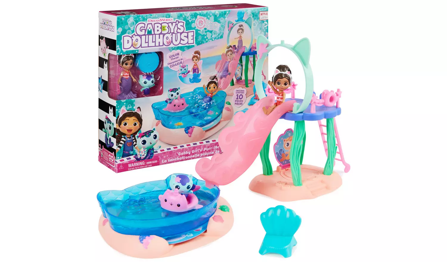 Gabby's Dollhouse Pool Party Playset