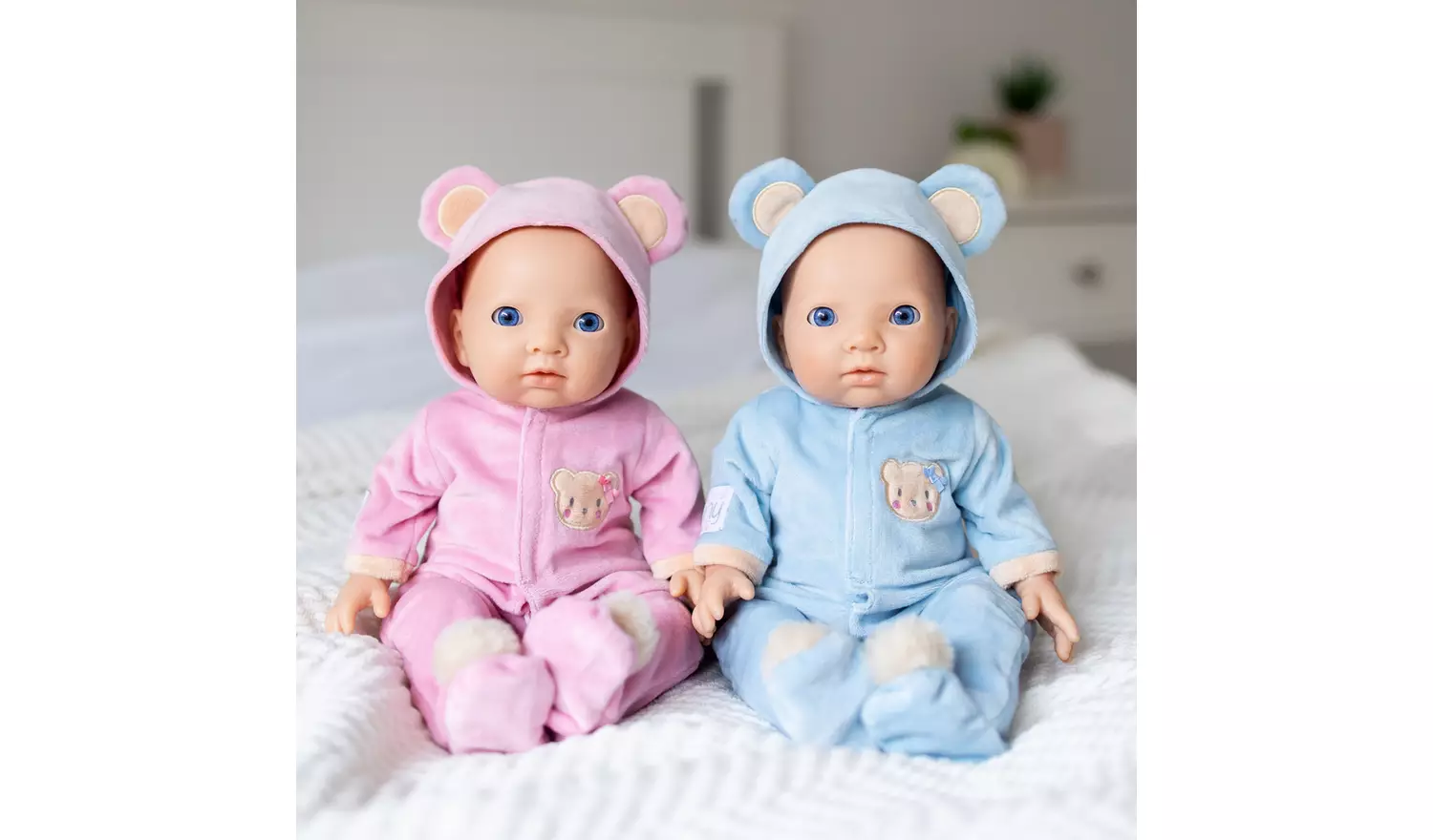My First Tiny Treasures Beary Cute Snuggle Twin Baby Dolls