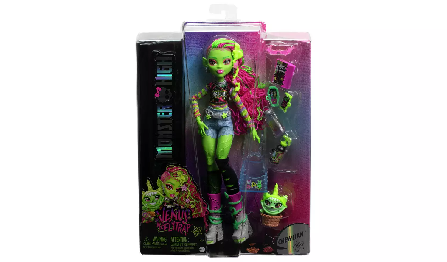 Monster High Venus McFlytrap Doll with Pet Cat & Accessories
