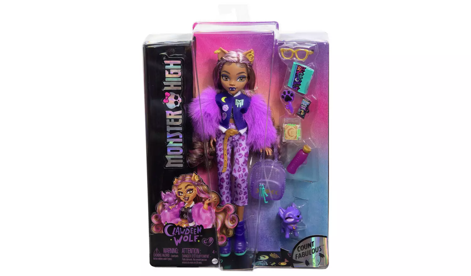Monster High Clawdeen Wolf Fashion Doll & Accessories