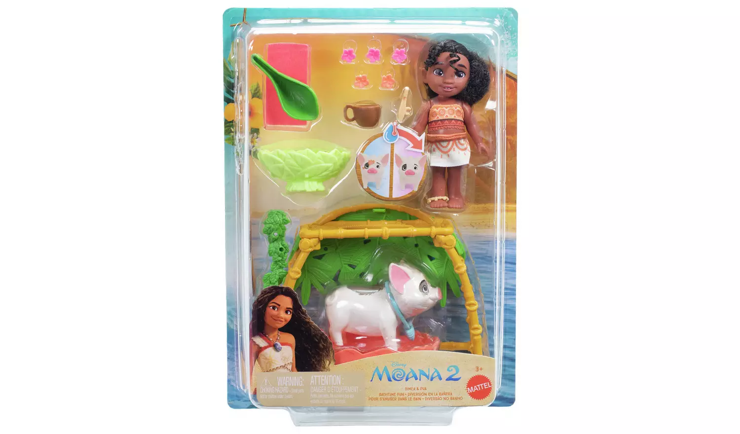 Disney Moana 2 Simea & Pua Bathtime Fun Playset