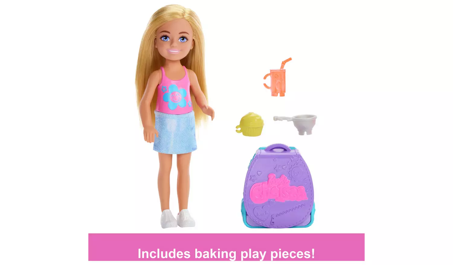 Barbie Family & Friends Cupcake Baking Backpack Chelsea Doll