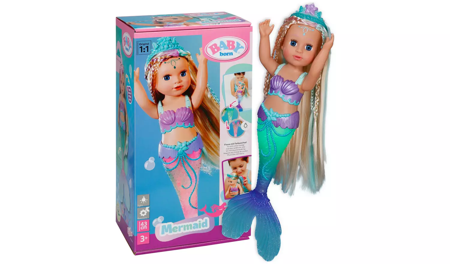 Baby Born Mermaid 43cm Doll