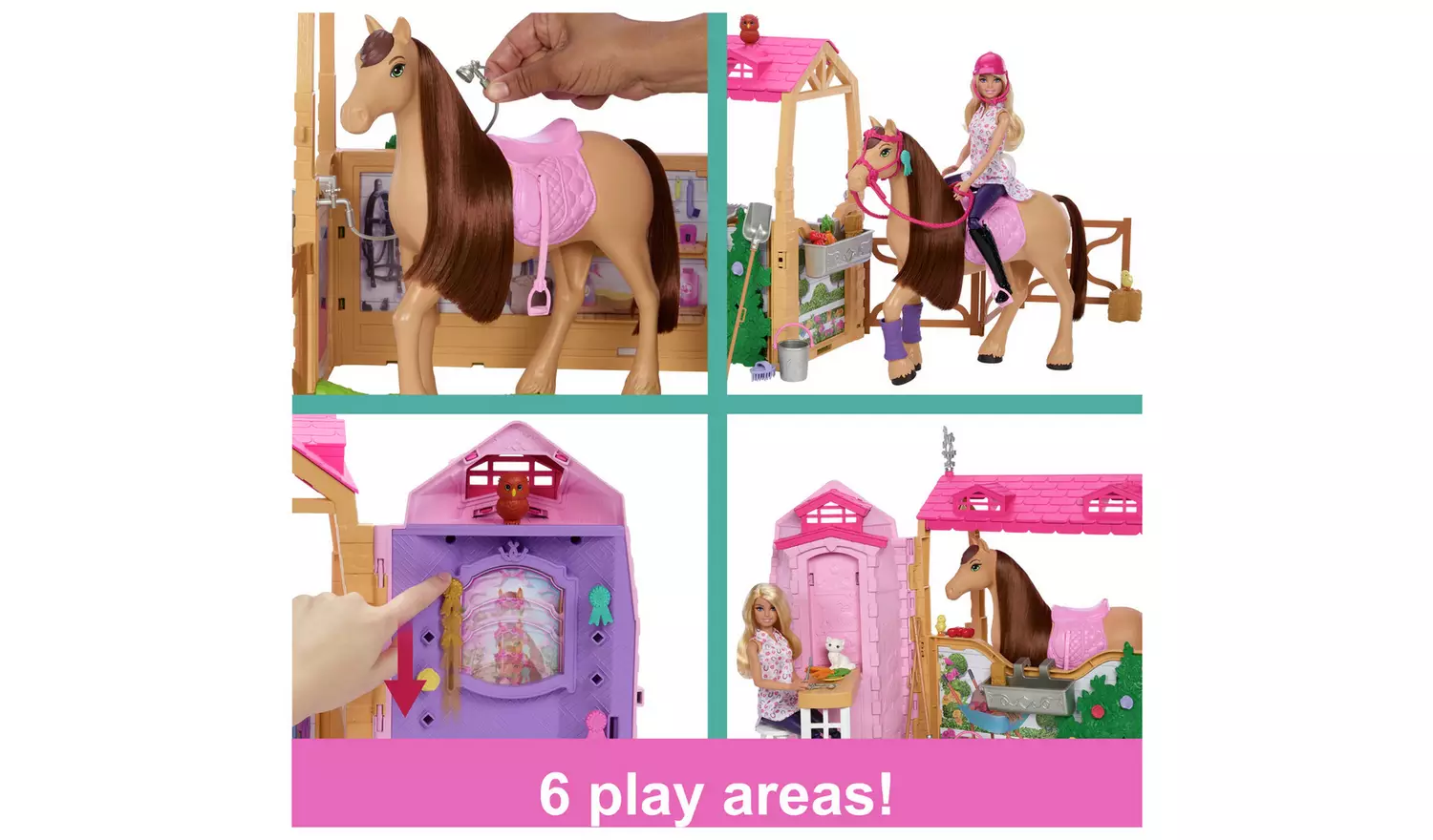 Barbie Mysteries: Stable Playset with Doll, Toy Horse & Accs