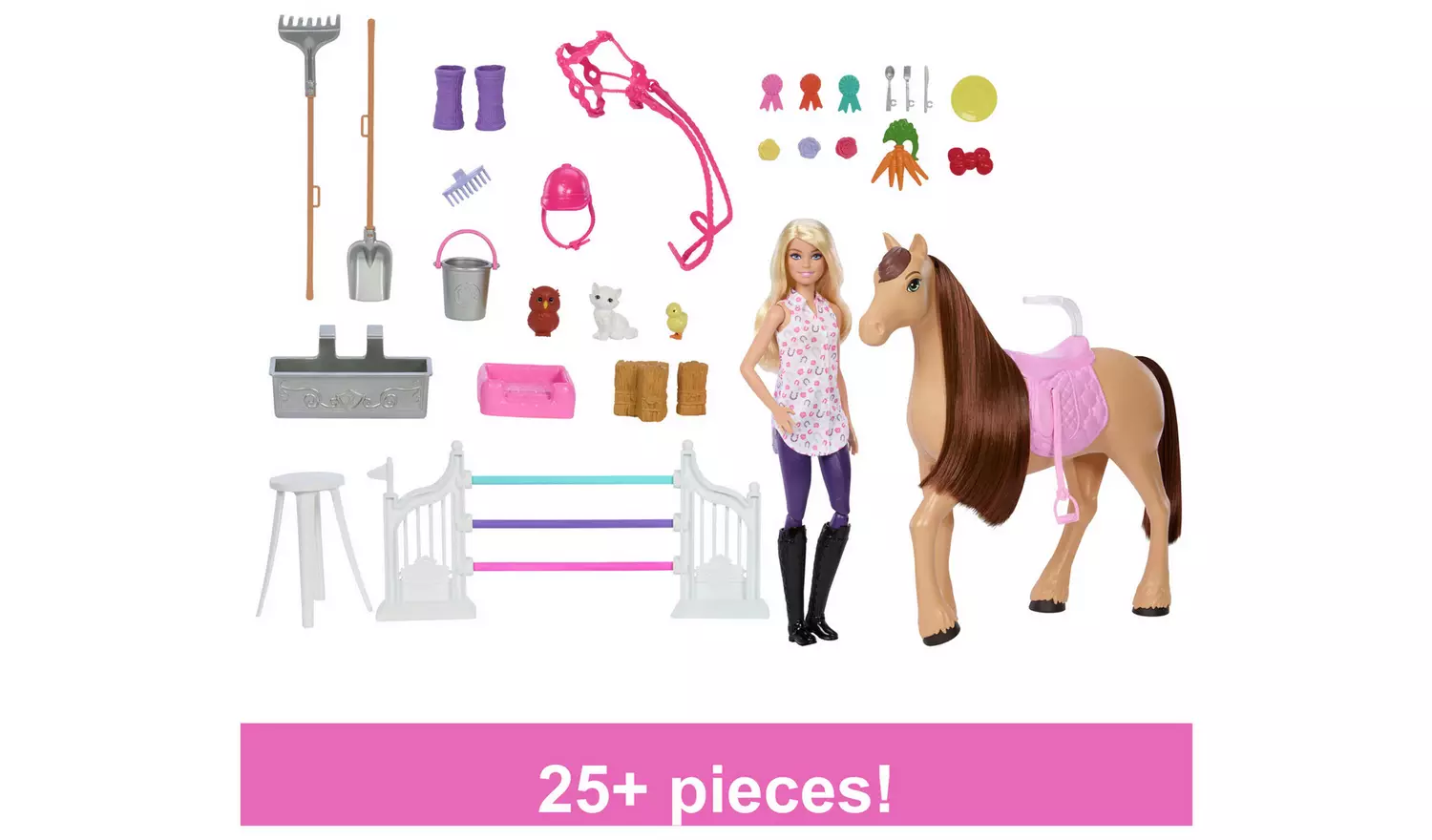 Barbie Mysteries: Stable Playset with Doll, Toy Horse & Accs