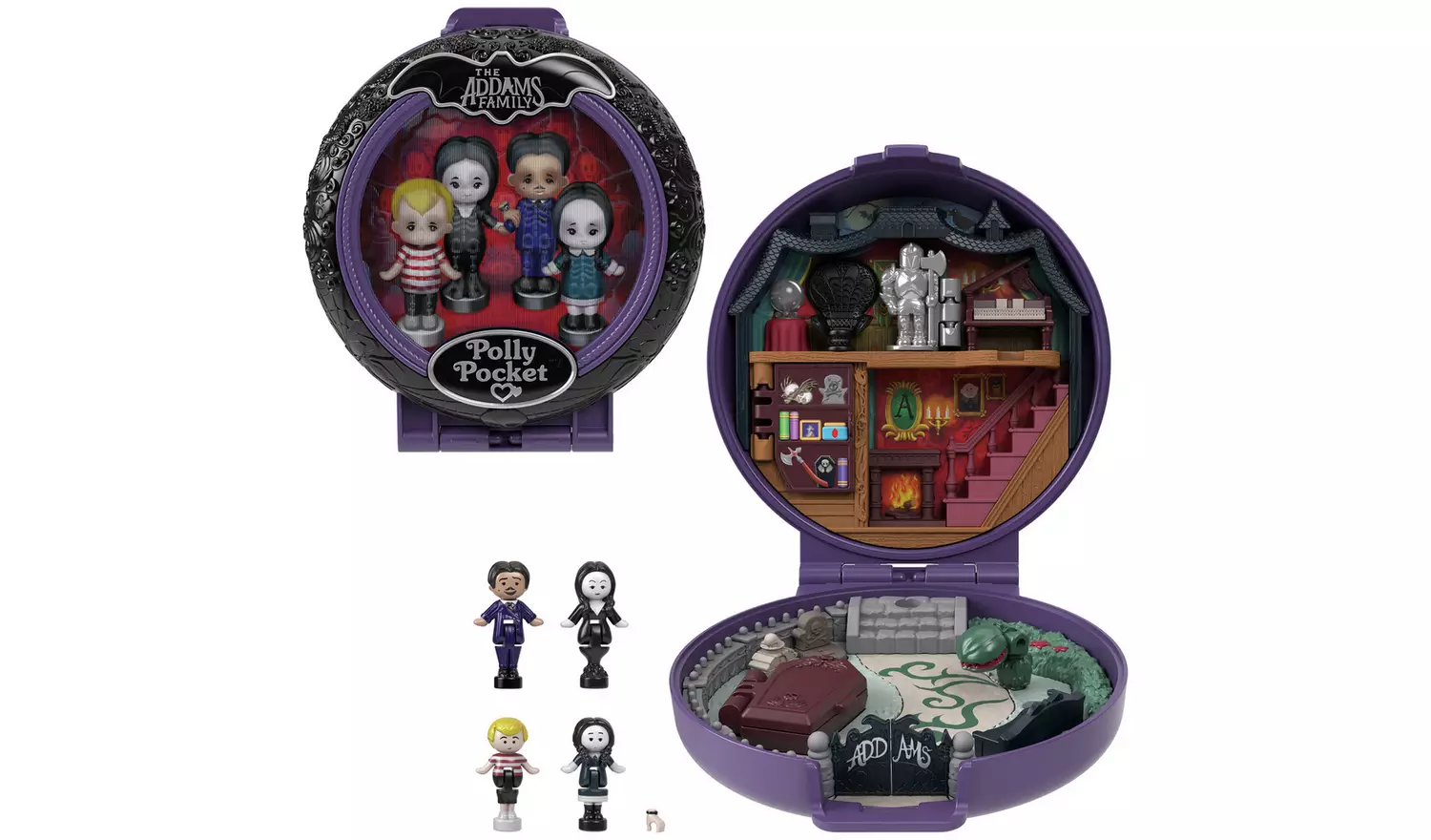 Polly Pocket Addams Family Compact Collector Dolls & Playset