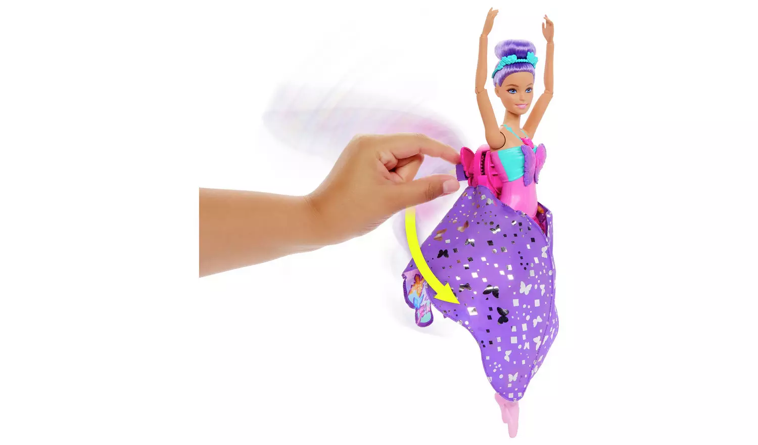 Barbie Dance and Flutter Doll with 2-in-1 Transformation