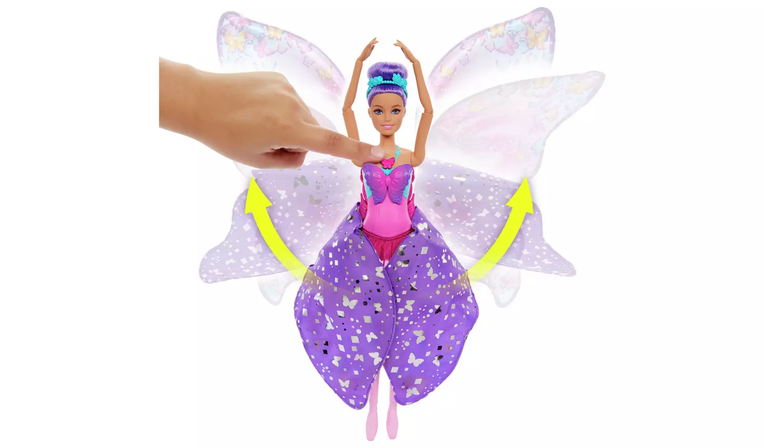 Barbie Dance and Flutter Doll with 2-in-1 Transformation