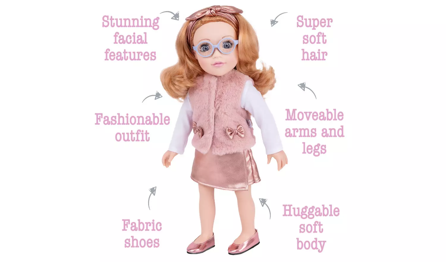 DesignaFriend Autumn Doll - 18 inch / 46 cm