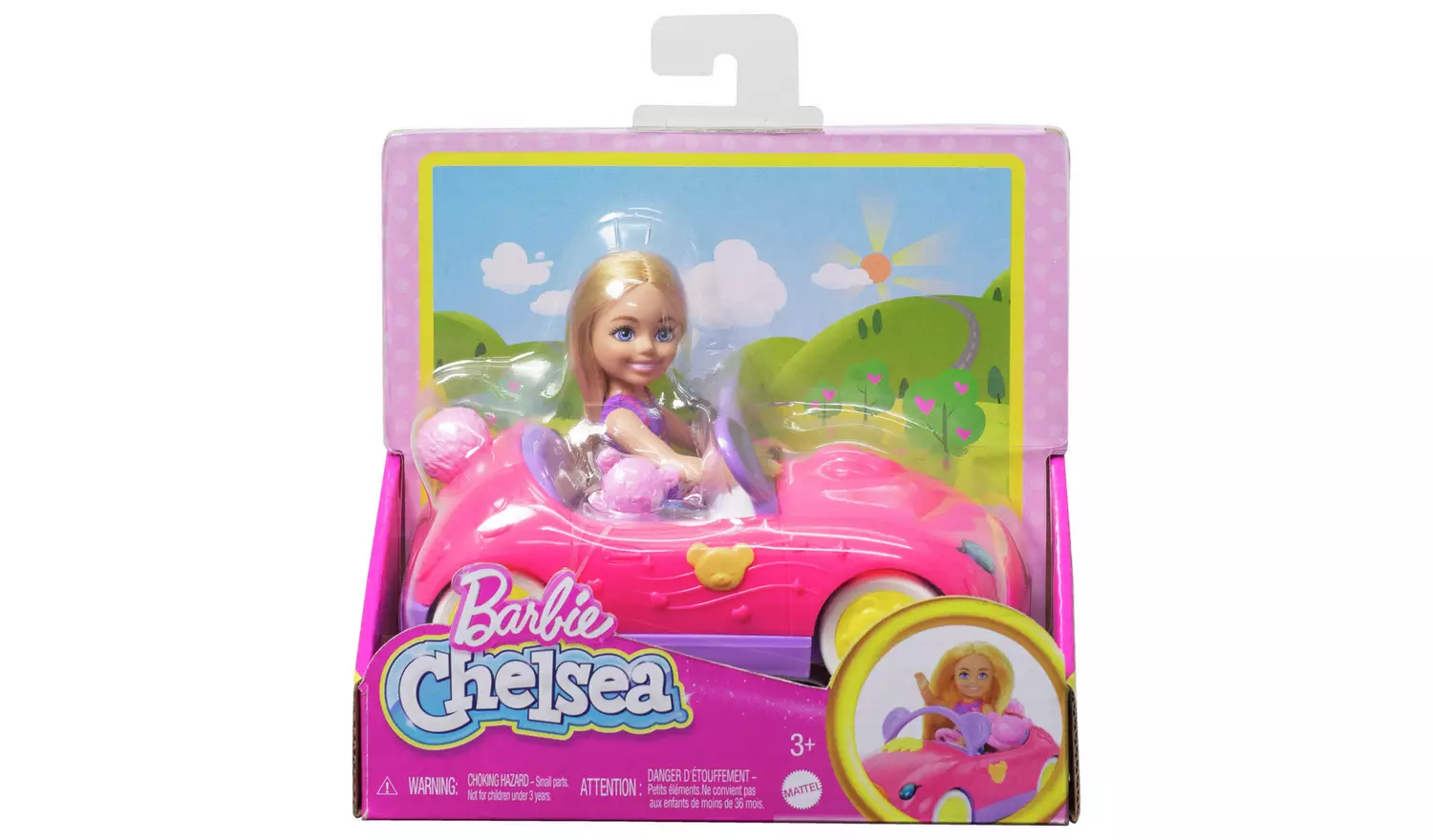 Barbie Chelsea Vehicle Set with Small Doll, Car & Teddy