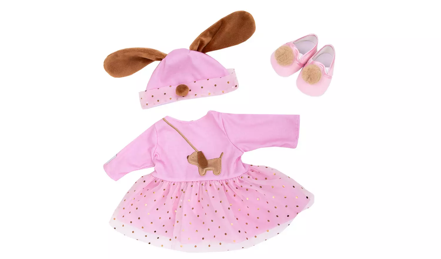 Tiny Treasures Puppy Play Time Doll - 44cm Baby Doll