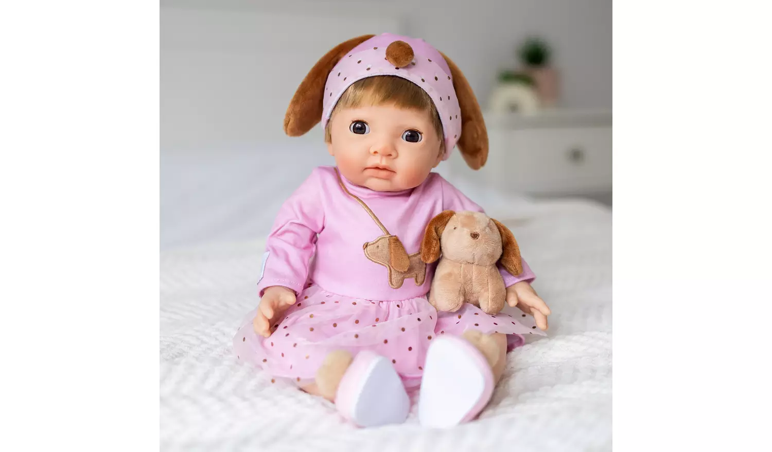 Tiny Treasures Puppy Play Time Doll - 44cm Baby Doll