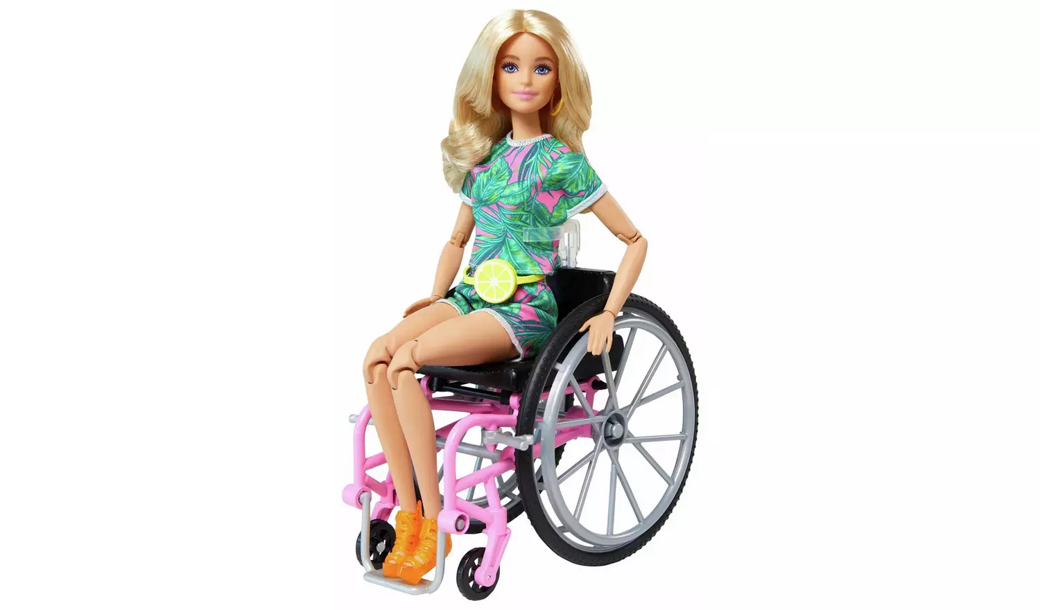 Barbie Fashionista Blonde Doll with Wheelchair & Ramp - 29cm