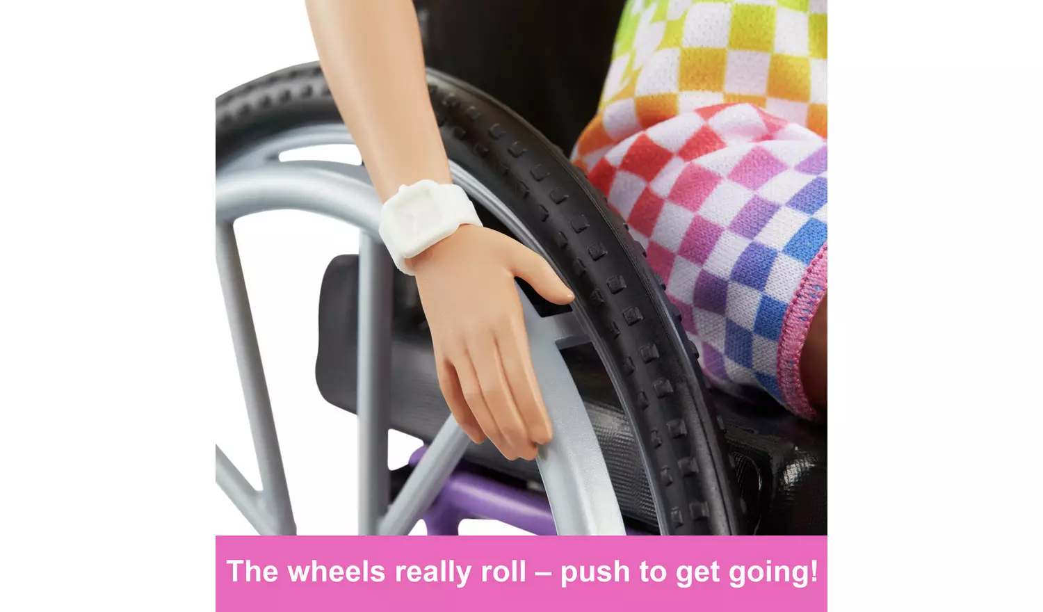 Barbie Fashionista Blonde Doll with Wheelchair & Ramp - 29cm