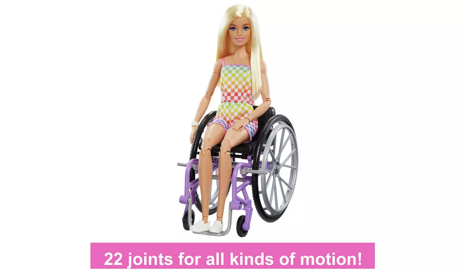 Barbie Fashionista Blonde Doll with Wheelchair & Ramp - 29cm