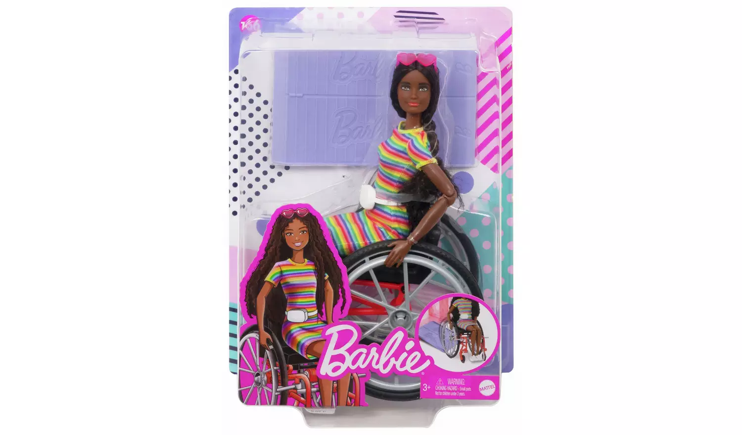 Barbie Fashionista Doll with Wheelchair and Ramp - 29cm