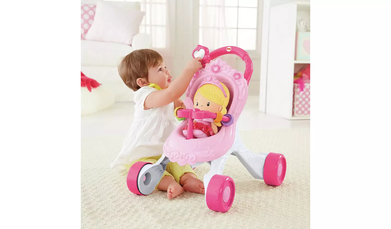 Fisher-Price Princess Musical Stroller and Doll Playset