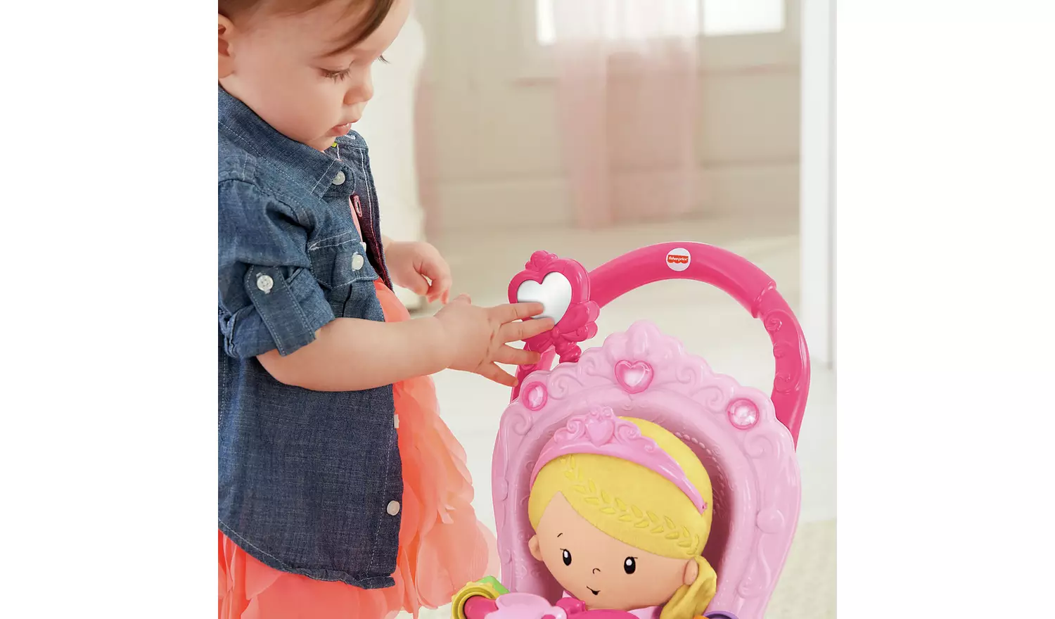 Fisher-Price Princess Musical Stroller and Doll Playset