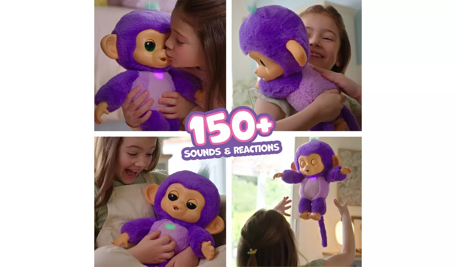 Fingerlings Care 'n' Cuddles Interactive Baby Monkey