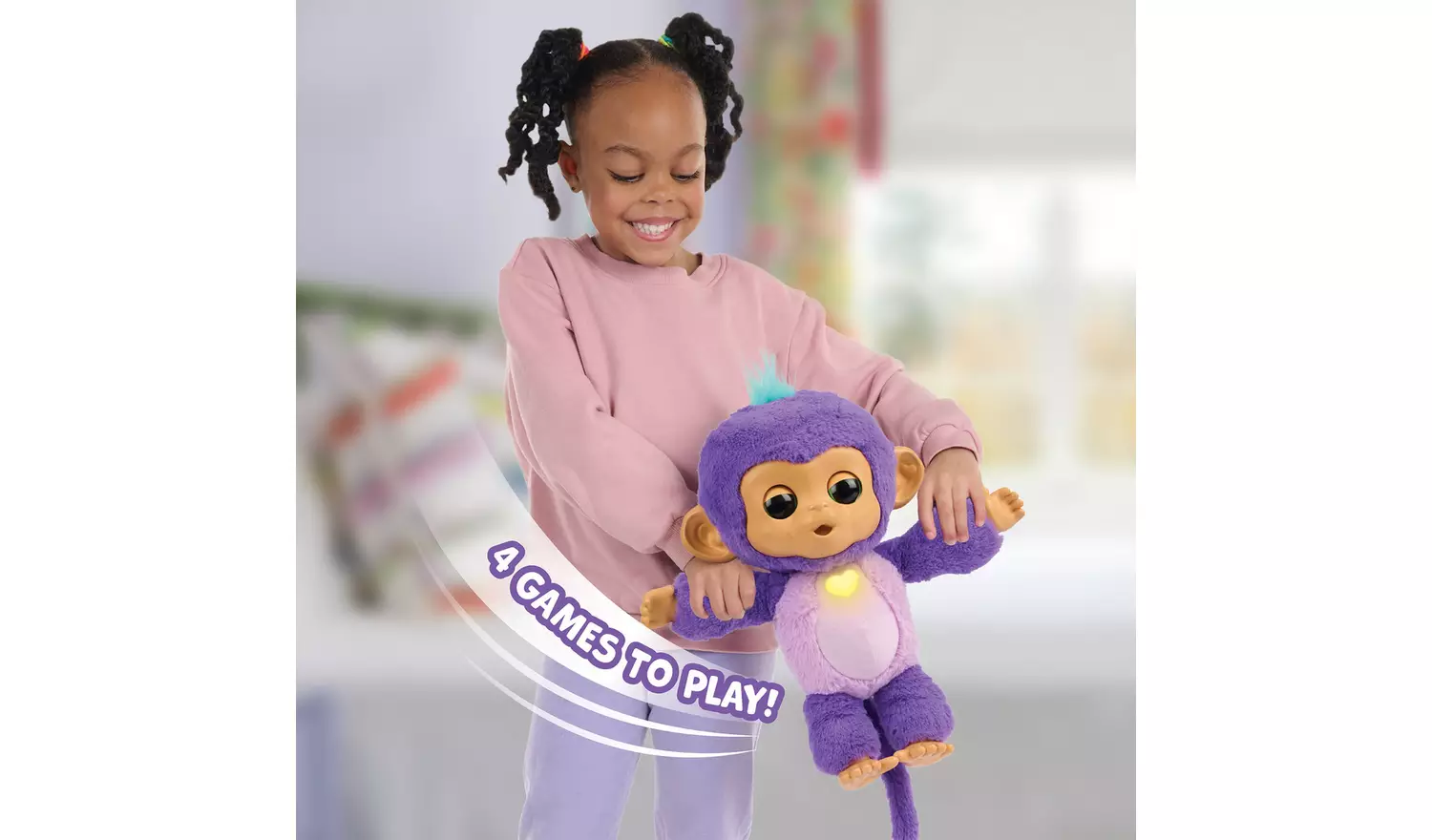 Fingerlings Care 'n' Cuddles Interactive Baby Monkey