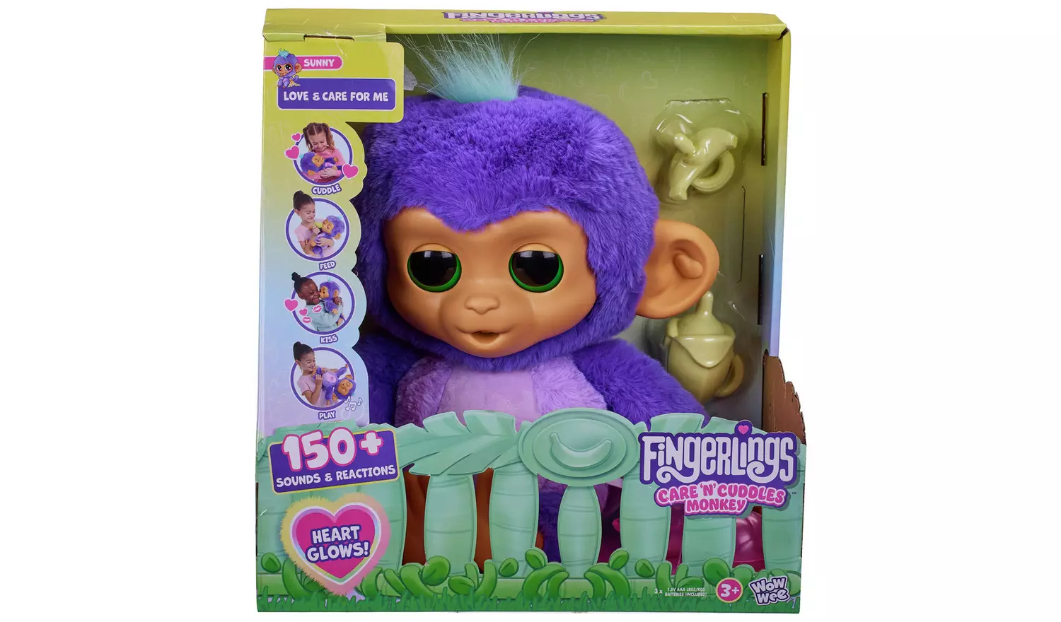 Fingerlings Care 'n' Cuddles Interactive Baby Monkey