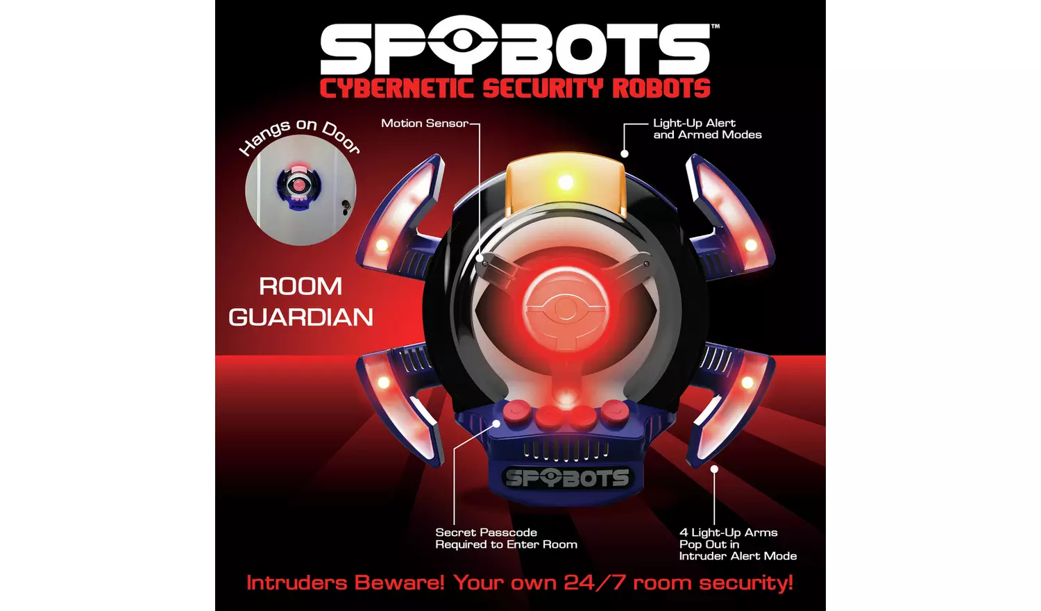 Spybots Room Guard Security Robots