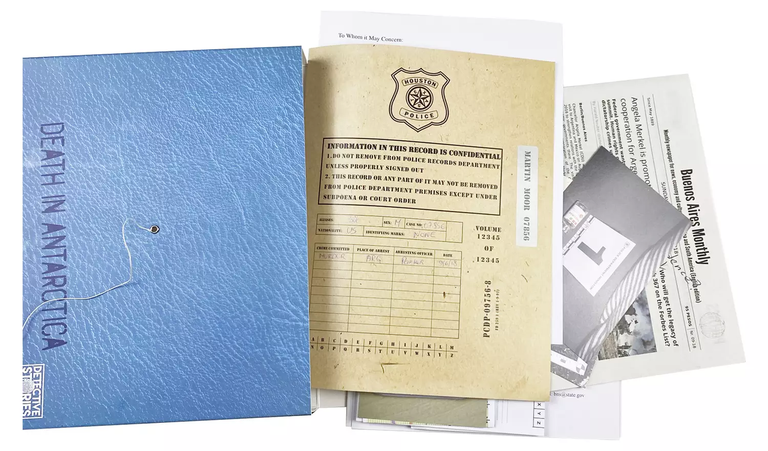 Murder Mystery Party Cold Case File: Death in Antarctica