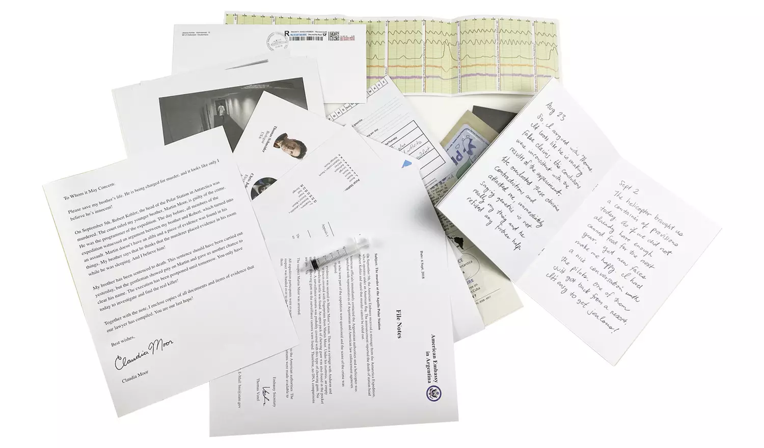 Murder Mystery Party Cold Case File: Death in Antarctica