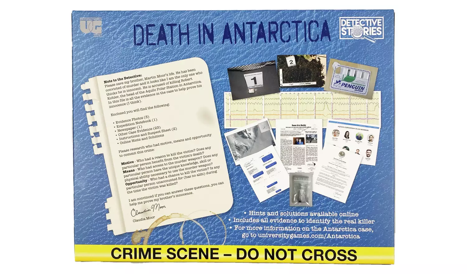 Murder Mystery Party Cold Case File: Death in Antarctica