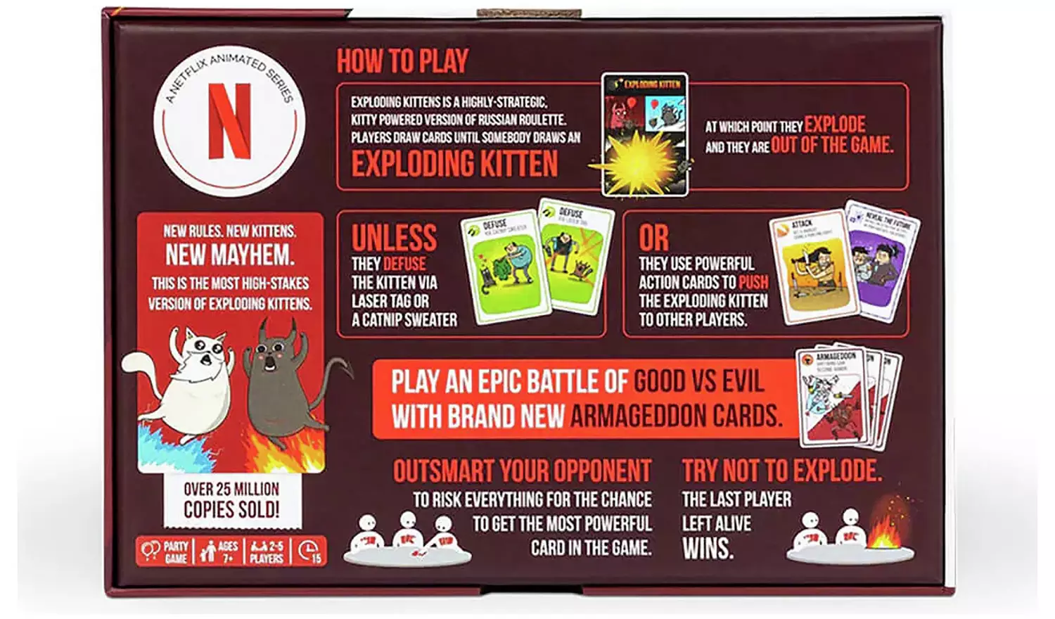 Exploding Kittens Good vs Evil Game