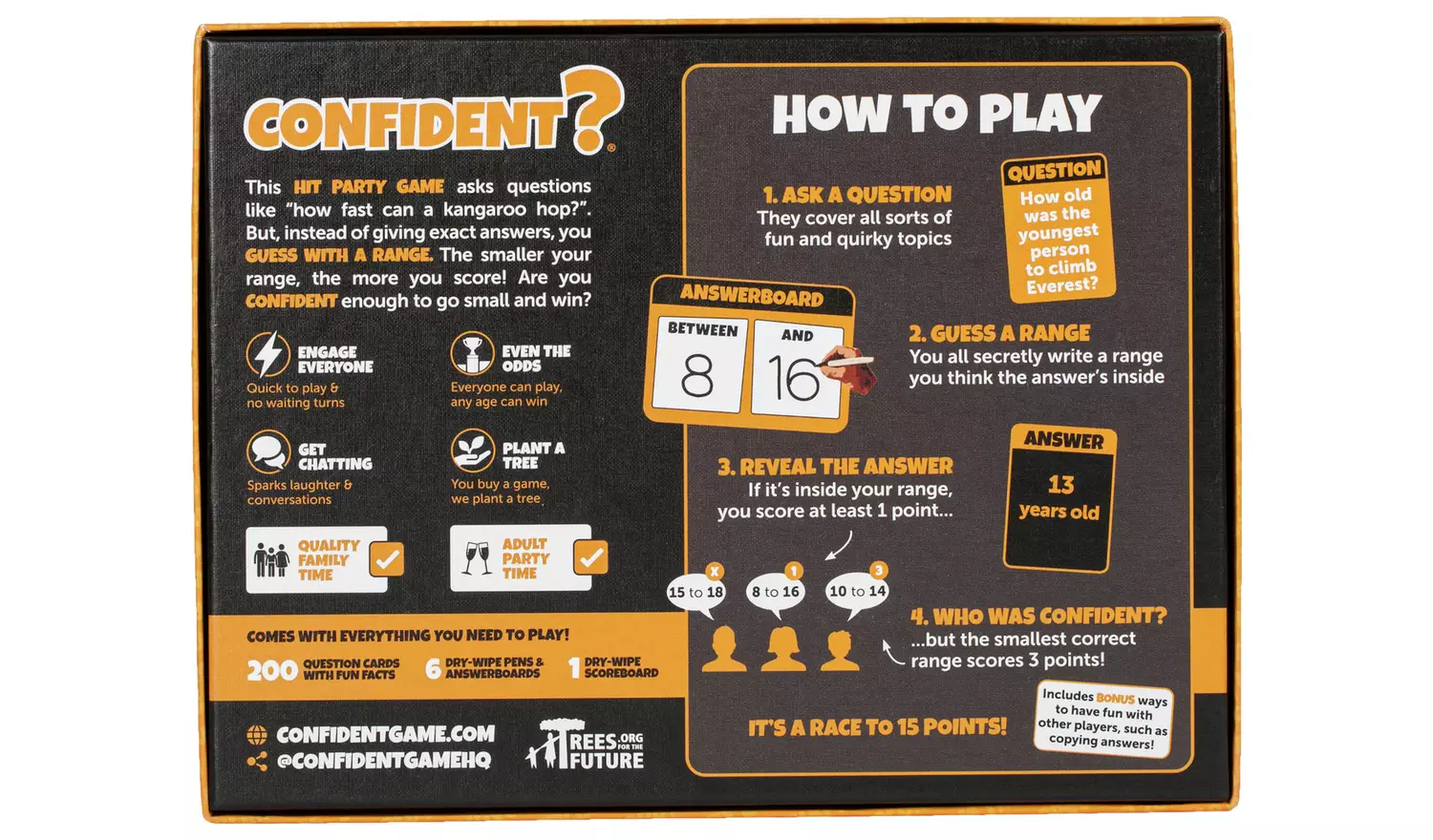 Confident? Family Party Board Game