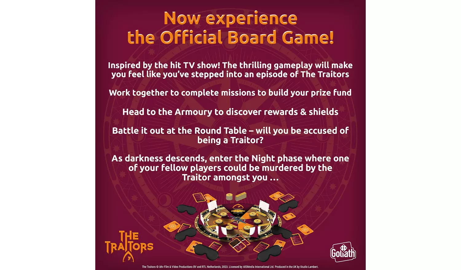 Goliath Games The Traitors Official Board Game