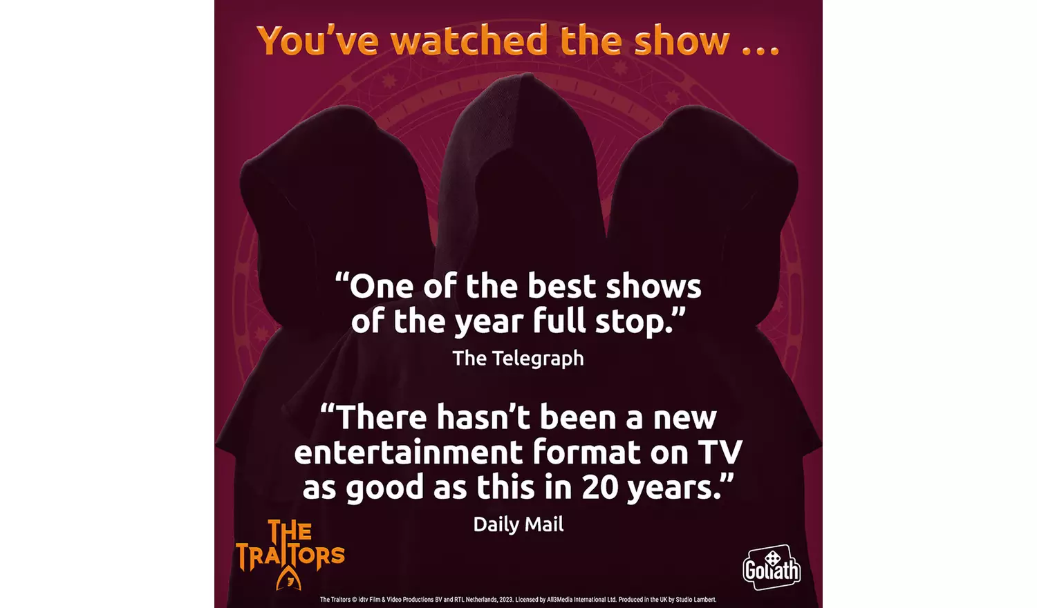 Goliath Games The Traitors Official Board Game