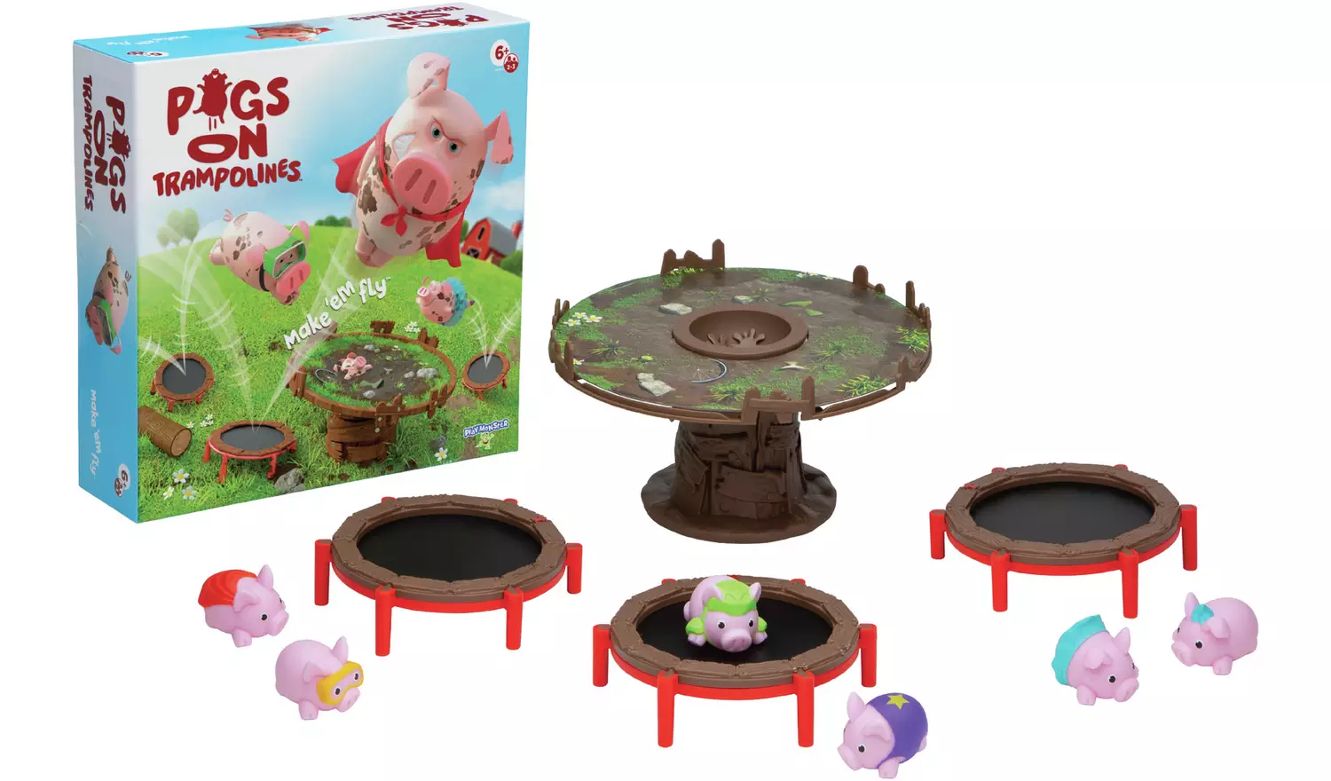 Pigs On Trampolines Game