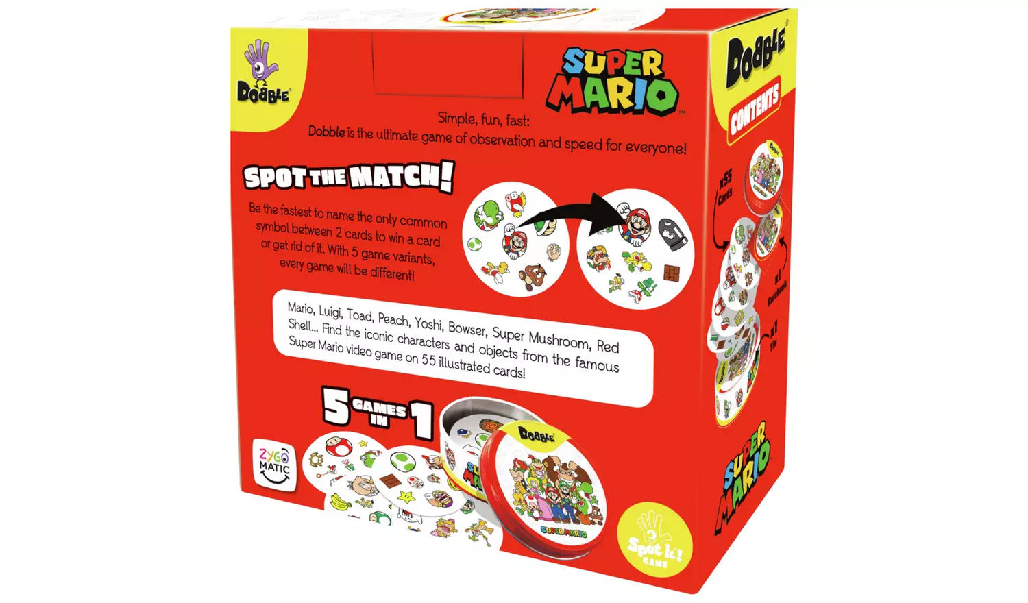 Zygomatic Dobble Mario Game