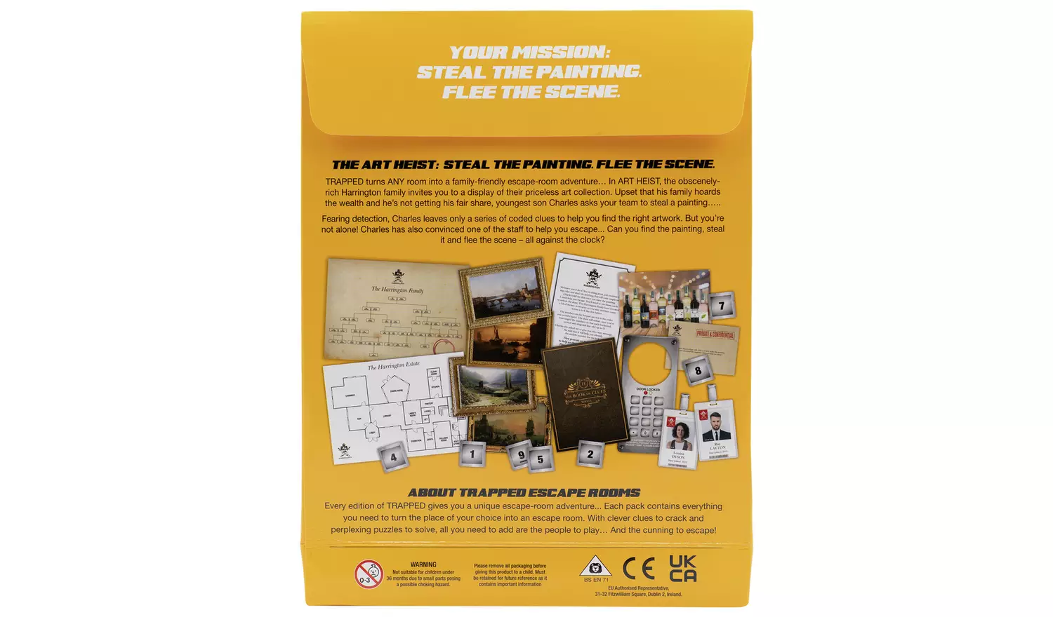 Trapped Escape Art Heist Room Game