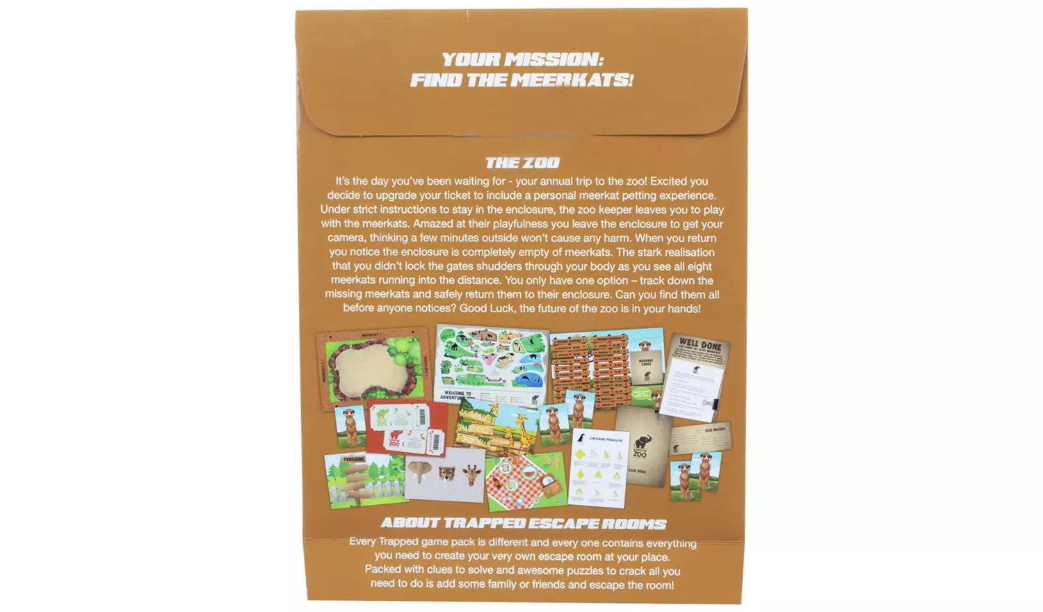 Trapped Escape Room Game Packs The Zoo