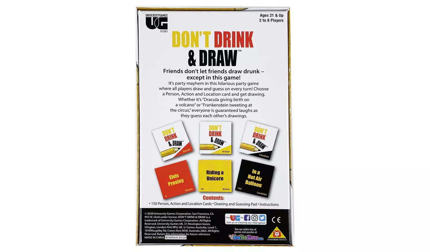 Don't Drink and Draw Adult Party Game