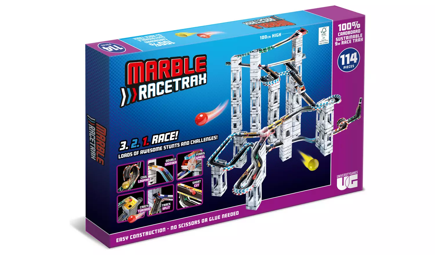 Marble Race Trax 114 Pieces 3D Puzzle
