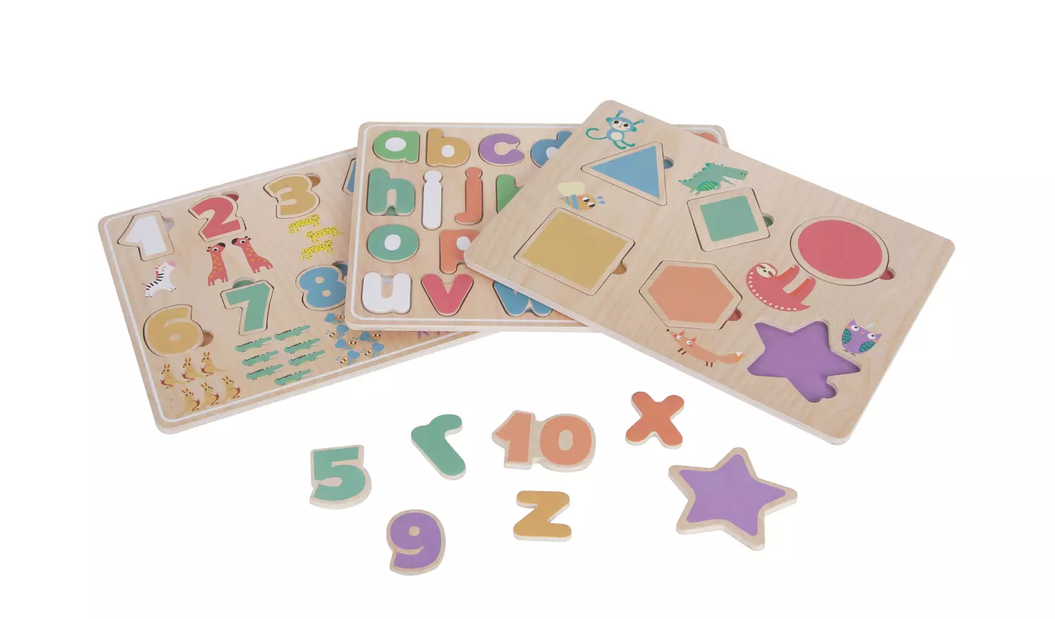 Chad Valley Wooden Puzzles - 3 Pack